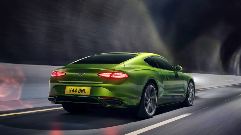 Vue arrière de la Bentley Continental GT Speed 2024