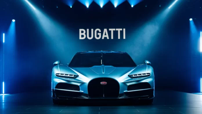 Vue avant de la Bugatti Tourbillon