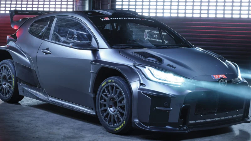 Vue latérale de la Toyota Gr Gazoo Racing