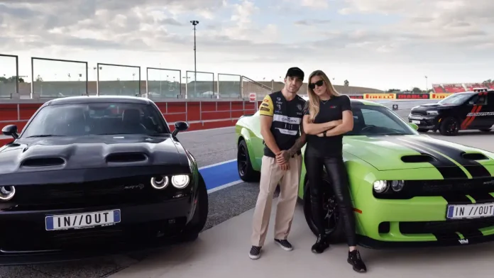 Rassemblement de la communauté Dodge Challenger Team Italia à Lazise, Lac de Garde