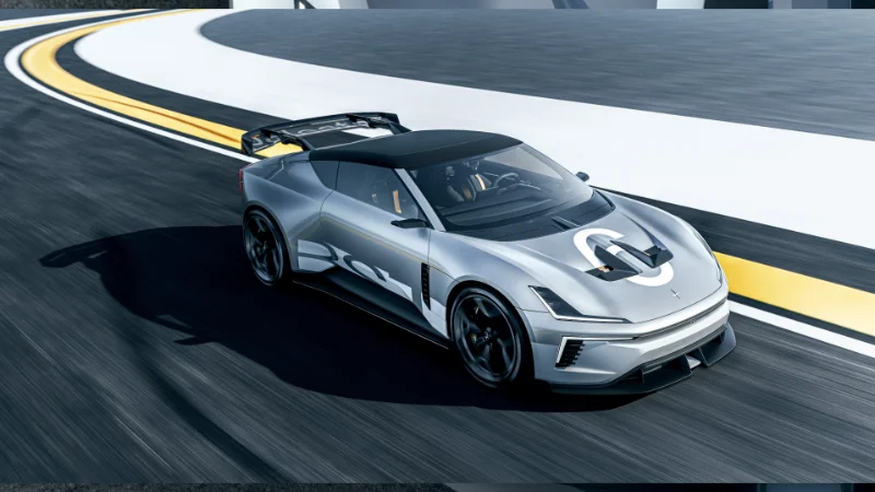 Polestar Concept BST sur circuit au Goodwood Festival of Speed